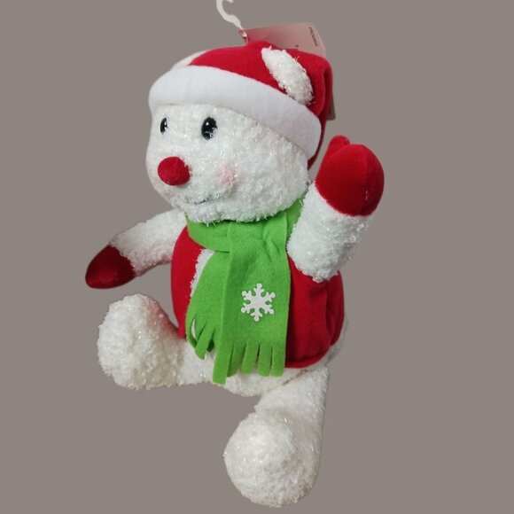 Hallmark Rare Sparkle Snowbear Plush Christmas Decor Set Of 2 - - Picture 14 of 16
